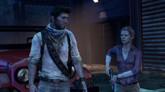 Uncharted 3: Mit Elena nachts am Flughafen Uncharted 3: Mit Elena nachts am Flughafen