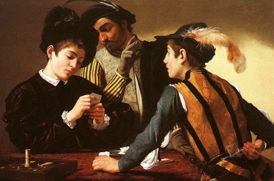Gemälde von Michelangelo Merisi da Caravaggio, 1594 Gemälde von Michelangelo Merisi da Caravaggio, 1594