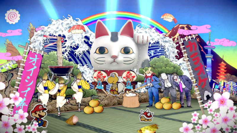 Paper Mario: Color Splash - Dings-Karte "Glückskatze"