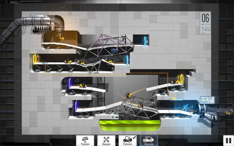 Portal Bridge Constructor Screenshot