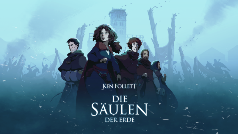Ken Follett - Säulen der Erde - Keyart von Daedalic